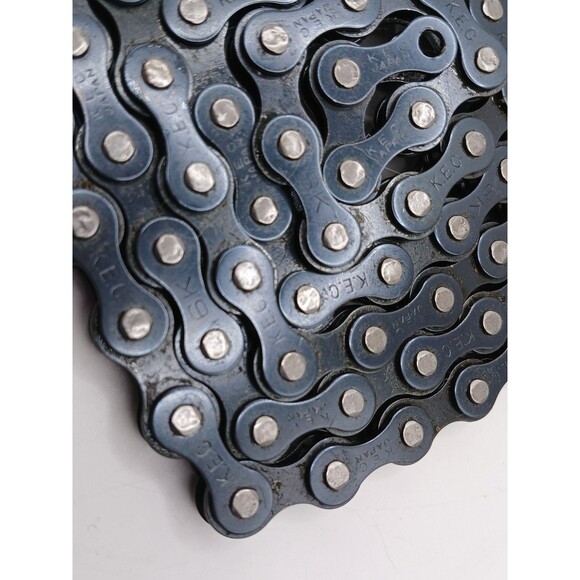 VINTAGE KEC (Japan) BMX CHAIN 80's OLD SCHOOL - K.E.C. Ver. 7.D Black 104 LINKS - Picture 5 of 11